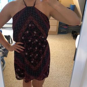 Express handkerchief halter dress